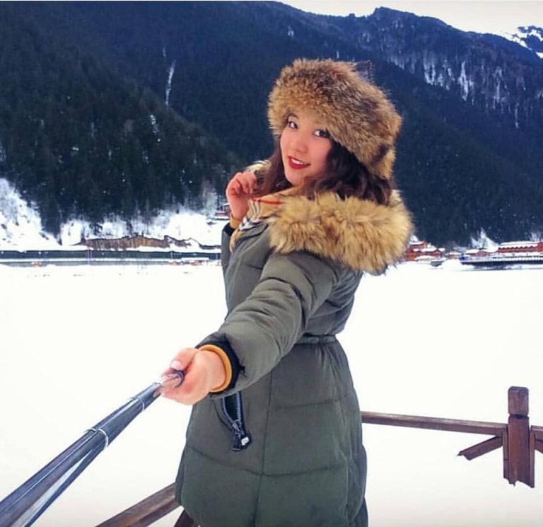 Kadın hakiki deri şapka modeli