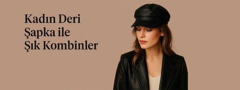 Kadın deri şapka kombin önerileri
