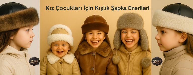 Kız çocukları için deri şapka ve börk önerileri