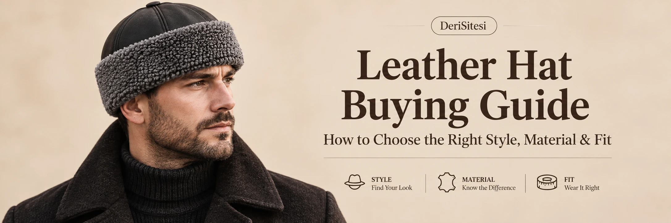 Leather Hat Buying Guide – Style, Material and Fit Leather hat buying guide with genuine leather and sheepskin winter hat