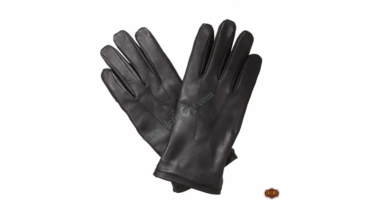 Genuine black lambskin leather gloves for buying guide to leather, lining and fit