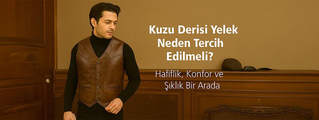 Kuzu Derisi Yelek Neden Tercih Edilmeli? Hafiflik, Konfor ve Şıklık Bir Arada Kuzu Derisi Yelek Neden Tercih Edilmeli? Hafiflik, Konfor ve Şıklık Bir Arada