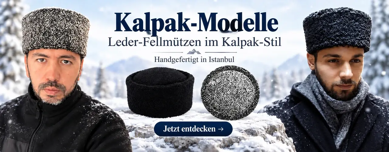 Leder-Kalpaks – handgefertigt in Istanbul