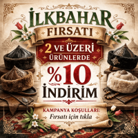 İlkbahara Özel 2 ve Üzeri Ürün Alımlarında %10 İndirim 