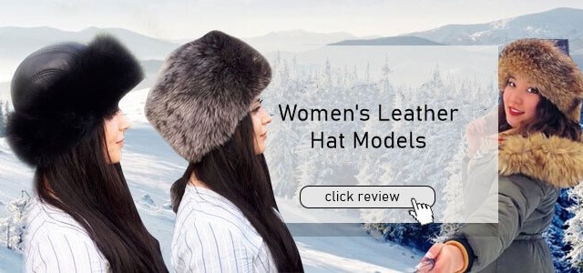 Women's Leather Hat
