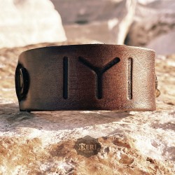 IYI Kayı Boyu Deri Bileklik Modelimiz -  Zamak Kolye Hediyeli  - BK014