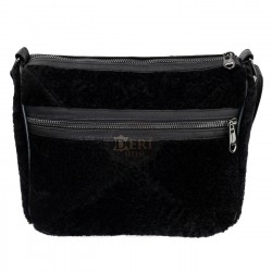 Kadın Siyah Hakiki Deri Omuz Çantası Kadın Siyah Hakiki Deri Omuz Çantası