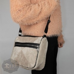 Kadın Bej Rengi Hakiki Deri Omuz Çantası Kadın Bej Rengi Hakiki Deri Omuz Çantası