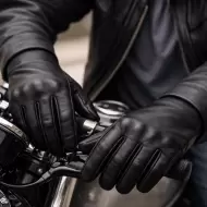 Premium Hakiki Dana Derisi Motor Eldiveni – Boğum ve Avuç İçi Korumalı