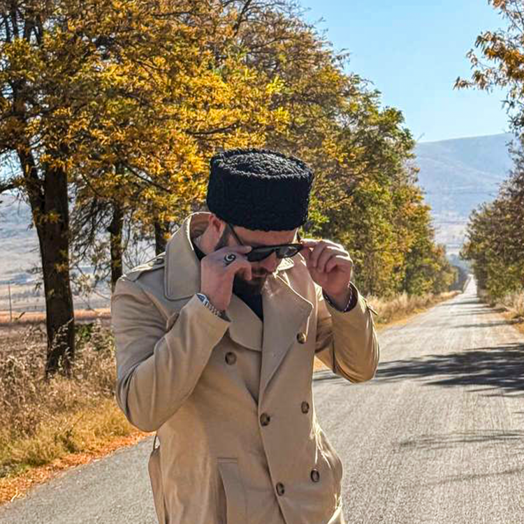 Karakulli Kafkas Kalpağı Deri Papak