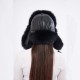 %100 Hakiki Tilki Kürklü Ushanka Kadın Deri Şapka - Stil ve Sıcaklık - Derisitesi