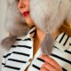 Stay Stylish and Warm: White Fox Fur Ushanka Women's Leather Hat - Derisitesi Stay Stylish and Warm: White Fox Fur Ushanka Women's Leather Hat - Derisitesi