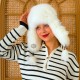 Tilki Kürklü Rus Ushanka Kadın Deri Şapka: Kış Stilinize Sıcak Bir Dokunuş - Derisitesi