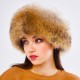 Derisitesi Quality: Women's Leather Hat with Raccoon Fur Derisitesi Quality: Women's Leather Hat with Raccoon Fur
