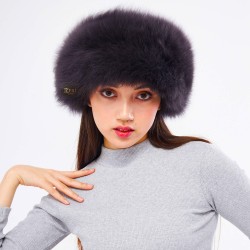 Women's Leather Börk for Archery, Horseback - Turkish Hat - Shearling Sheepskin