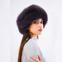 Women's Leather Börk for Archery, Horseback - Turkish Hat - Shearling Sheepskin