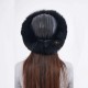 Black Fox Fur Hat | Women | Horseback Riding, Skiing | Derisitesi Black Fox Fur Hat | Women | Horseback Riding, Skiing | Derisitesi