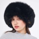 Black Fox Fur Hat | Women | Horseback Riding, Skiing | Derisitesi Black Fox Fur Hat | Women | Horseback Riding, Skiing | Derisitesi