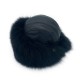 Black Fox Fur Hat | Women | Horseback Riding, Skiing | Derisitesi Black Fox Fur Hat | Women | Horseback Riding, Skiing | Derisitesi