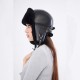 Siyah Kuzu Kürklü Hakiki Deri Ushanka Kadın Şapka: Kışın Büyüsünü Tarzla Yaşayın