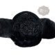 Siyah Kuzu Kürklü Hakiki Deri Ushanka Kadın Şapka: Kışın Büyüsünü Tarzla Yaşayın