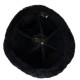 Siyah Renk İçi Kürklü Outdoor Deri Şapka - Serdar Modeli - Ş073