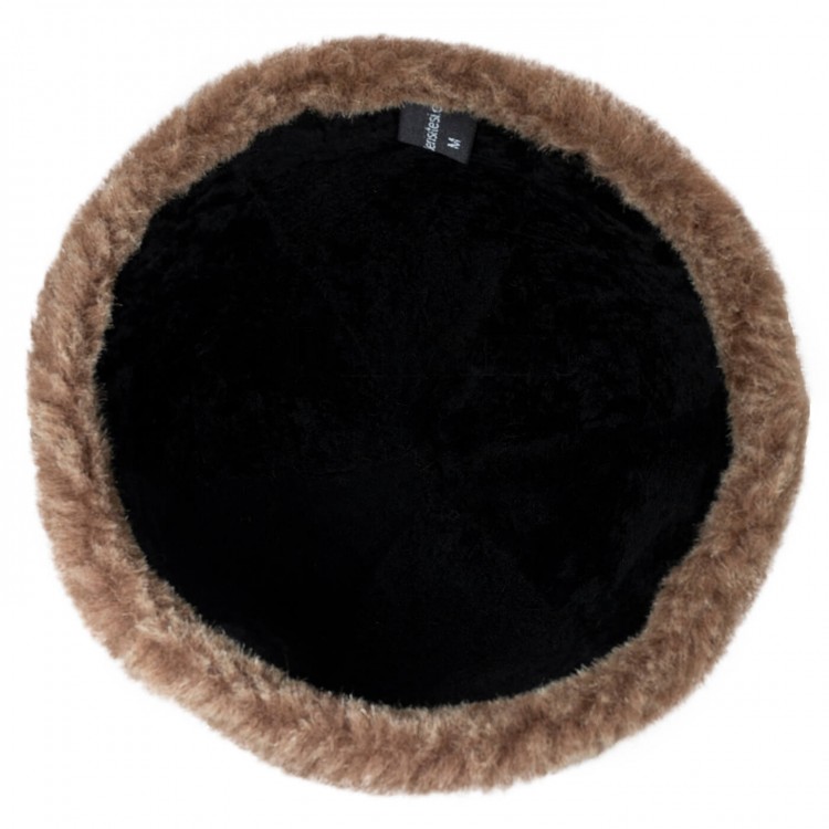 Kahverengi İçi Kürklü Hakiki Kuzu Derisi Börk, Şapka Modelimiz - Ş113 