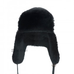 Black Men's Leather Ushanka Hat - Style and Warmth in the Winter