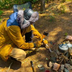 Gümüş Tilki Kürklü Şapka - Kışlık Tilki Kürklü Outdoor Şapka Gümüş Tilki Kürklü Şapka - Kışlık Tilki Kürklü Outdoor Şapka