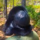 Siyah Tilki Kürklü Deri Şapka - Kışlık Tilki Kürklü Ushanka Rus Şapkası