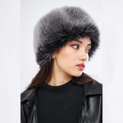Gökçen Gri Boz Renk Kuzu Kürklü Kadın Deri Börk, Şapka Modelimiz - BŞ158 Gökçen Gri Boz Renk Kuzu Kürklü Kadın Deri Börk, Şapka Modelimiz - BŞ158