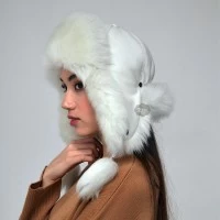 Leather ushanka shop