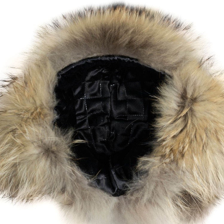 %100 Hakiki Rakun Kürklü Ushanka Kadın Deri Şapka - Stil ve Sıcaklık