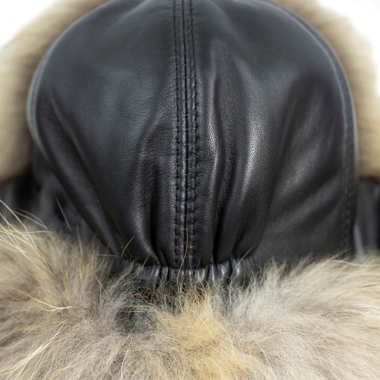 %100 Hakiki Rakun Kürklü Ushanka Kadın Deri Şapka - Stil ve Sıcaklık