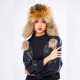 %100 Hakiki Rakun Kürklü Ushanka Kadın Deri Şapka - Stil ve Sıcaklık