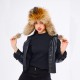 %100 Hakiki Rakun Kürklü Ushanka Kadın Deri Şapka - Stil ve Sıcaklık