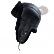 Tokalı Pilot Deri Şapka - Ş052