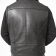 Men’s leather vest made from genuine lambskin with real shearling lining, zippered front, winter wear