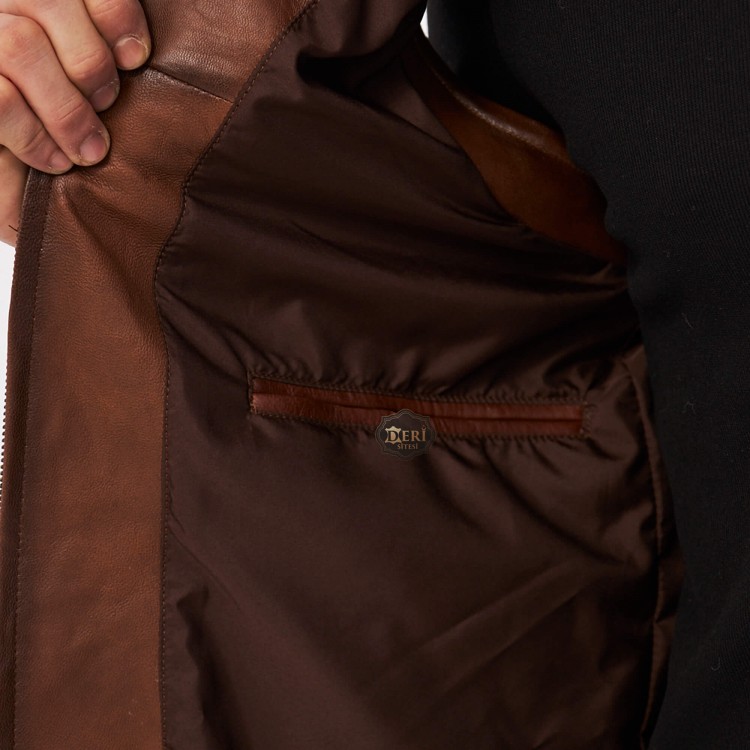 Men's Brown Leather Sports Vest: Top-Tier Quality & Style Men's Brown Leather Sports Vest: Top-Tier Quality & Style