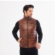 Men's Brown Leather Sports Vest: Top-Tier Quality & Style Men's Brown Leather Sports Vest: Top-Tier Quality & Style