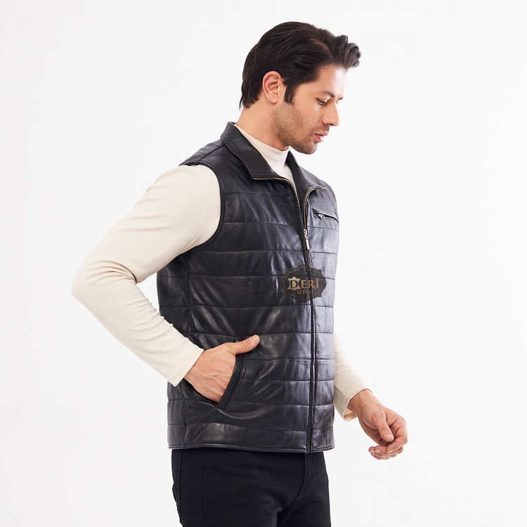 2024's Trendiest Leather Vest: Black Sports Leather Vest 2024's Trendiest Leather Vest: Black Sports Leather Vest