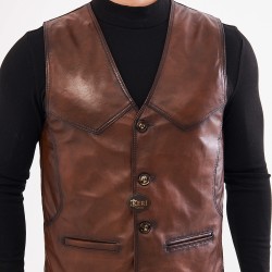 Titan Deri Yelek (Erkek Deri Yelek) - Siyah - Kahve - Renklerinde Deri Yelek Titan Deri Yelek (Erkek Deri Yelek) - Siyah - Kahve - Renklerinde Deri Yelek