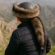 Mongolian Kids Leather Hat with Wolf Fur Tail Mongol Style Kids & Baby Leather Hat – Wolf Fur Pattern, Removable Tail
