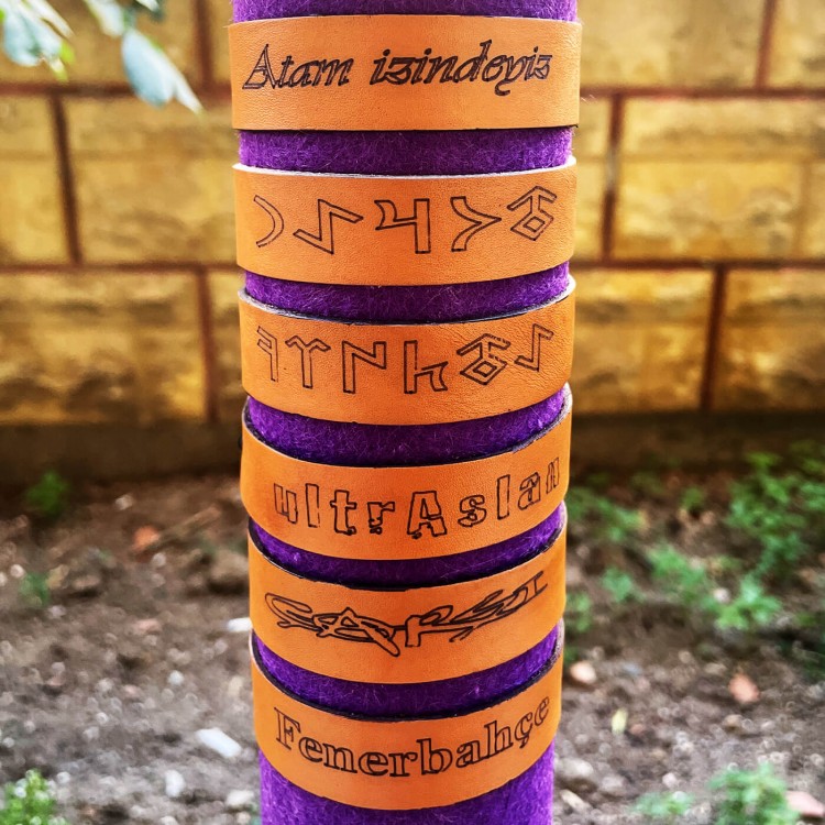 Hediyelik Kişiye Özel Deri Bileklik