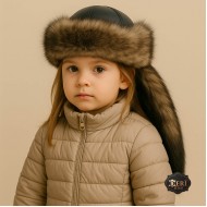 Etugen Model Girls’ Sheepskin Winter Hat with Fur Tail – Traditional Cold-Weather Headwear Etugen Model Girls’ Sheepskin Winter Hat with Fur Tail – Traditional Cold-Weather Headwear