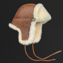 Beyaz Kürklü Kahverengi Rus Ushanka Deri Şapka: Soğuk Kış Günleri İçin İdeal Beyaz Kürklü Kahverengi Rus Ushanka Deri Şapka: Soğuk Kış Günleri İçin İdeal
