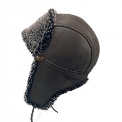 Koyun Kürklü Kahverengi Rus Ushanka Deri Şapka: Soğuk Kış Günlerini Sıcak Geçirin Koyun Kürklü Kahverengi Rus Ushanka Deri Şapka: Soğuk Kış Günlerini Sıcak Geçirin