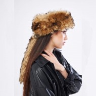 Kurt Kürkü Desenli Kadın Deri Börk | Kışlık Şapka | At Binme, Okçuluk, Kayak, Snowboard Kurt Kürkü Desenli Kadın Deri Börk | Kışlık Şapka | At Binme, Okçuluk, Kayak, Snowboard