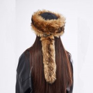 Kurt Kürkü Desenli Kadın Deri Börk | Kışlık Şapka | At Binme, Okçuluk, Kayak, Snowboard Kurt Kürkü Desenli Kadın Deri Börk | Kışlık Şapka | At Binme, Okçuluk, Kayak, Snowboard