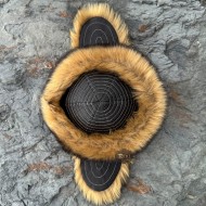 Earmuff Model Wolf Hat - Mongolian Hat | Authentic Wolf Fur Pattern Earmuff Model Wolf Hat - Mongolian Hat | Authentic Wolf Fur Pattern